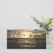 ビーチ夕日追悼追悼記念ありがとう サンキューカード (スタンド正面)