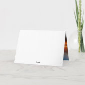 ビーチ夕日 カード (裏面)