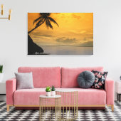 ビーチ夕日 キャンバスプリント (インサイチュ (リビング))