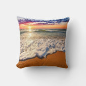 ビーチ夕日 クッション (正面)