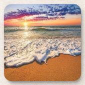 ビーチ夕日 コースター (正面)