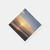 ビーチ夕日 スタンダードカクテルナプキン (角)