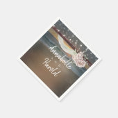 ビーチ夕日 スタンダードカクテルナプキン (角)