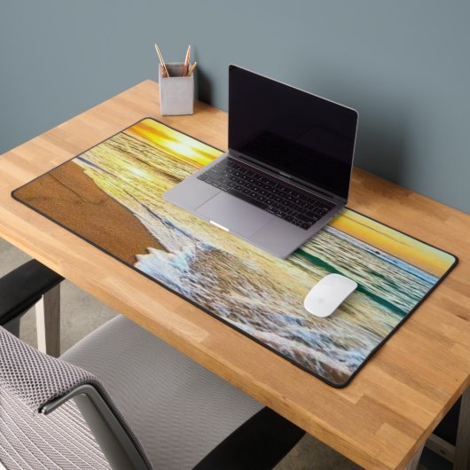 ビーチ夕日 デスクマット (オフィス2)