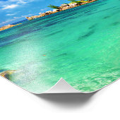 ビーチ夕日 フォトプリント            (角)