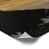 ビーチ夕日 ポスター (角)