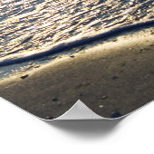 ビーチ夕日 ポスター (角)