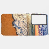 ビーチ夕日 SAMSUNG GALAXYケース (裏面横)