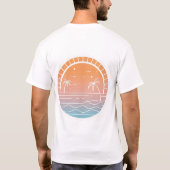ビーチ夕日 Tシャツ (裏面)