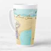 ビーチ女 カフェラテマグ (左アングル)