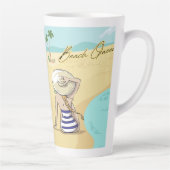 ビーチ女 カフェラテマグ (右)