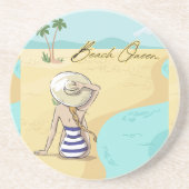 ビーチ女 コースター (正面)
