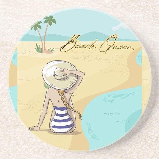 ビーチ女 コースター (正面)
