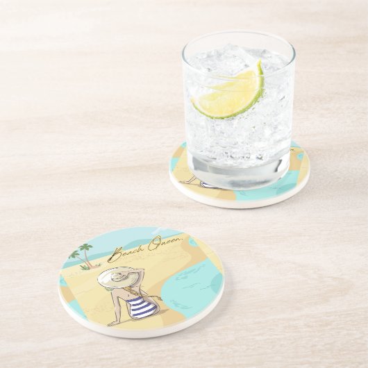 ビーチ女 コースター (側面)