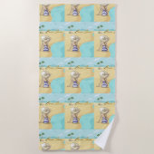 ビーチ女 ビーチタオル (正面)