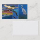 「ビーチ好きの名刺」 名刺 (正面/裏面)