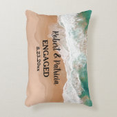 ビーチ婚約した婚約 アクセントクッション (正面(垂直))