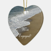 ビーチ婚約した セラミックオーナメント (左)