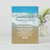 ビーチ婚約パーティロープノット招待状 招待状 (スタンド正面)