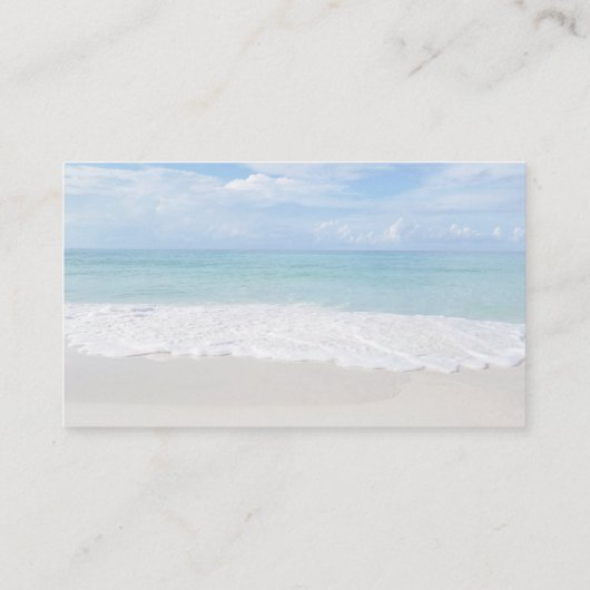 ビーチ実在エステートピースオブパラダイスシーフォーム 名刺 (裏面)