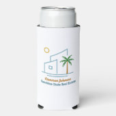 ビーチ実在エステート会社かわいいカスタマイズ スリム缶クーラー (Seltzer正面)