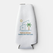 ビーチ実在エステート会社かわいいカスタマイズ ボトルクーラー (正面)