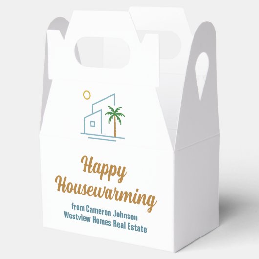 ビーチ実在エステート会社カスタム引っ越し祝いパーティー フェイバーボックス (オープン)