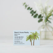ビーチ実在エテートパームツリーズデザイン 名刺 (スタンド正面)