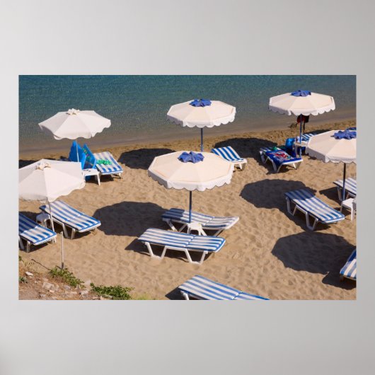 ビーチ室 |ギリシャ、ドデカン諸島 ポスター (正面)