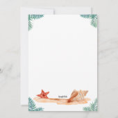 ビーチ対応バチェロレッテ 招待状 (裏面)