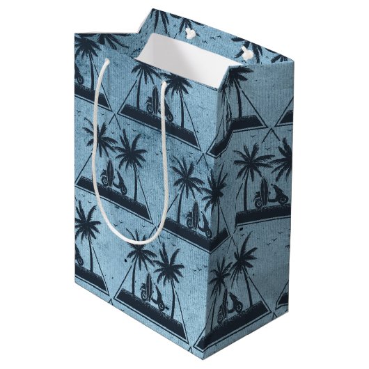 ビーチ寿命幾何学模様 ミディアムペーパーバッグ (裏面アングル)