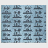 ビーチ寿命幾何学模様 ラッピングペーパー (フラット)