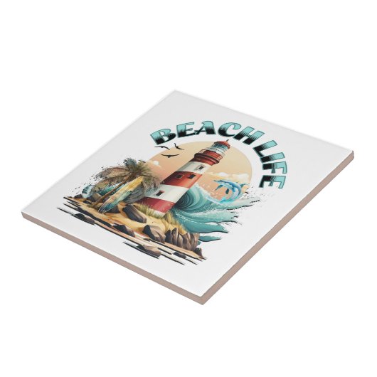 ビーチ寿命 タイル (側面)