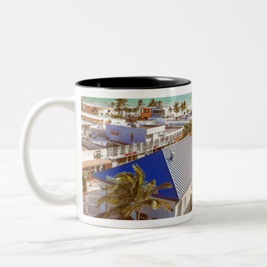 ビーチ寿命 ツートーンマグカップ (左)