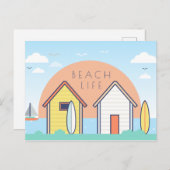 ビーチ寿命 ポストカード (正面/裏面)
