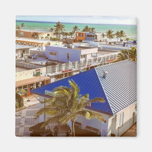 ビーチ寿命 マグネット (正面)