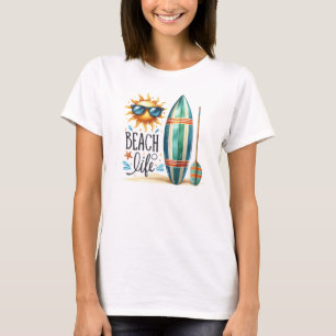 ビーチ寿命 Tシャツ