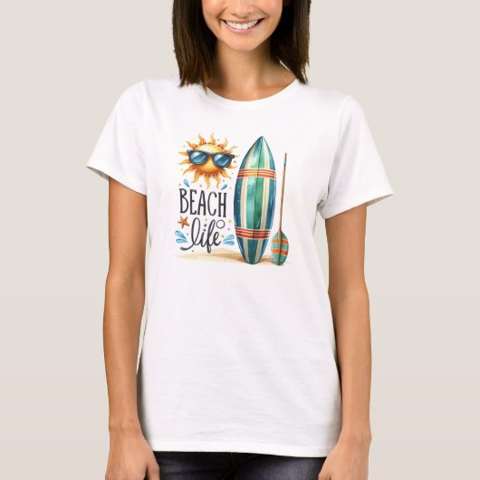 ビーチ寿命 Tシャツ (正面)