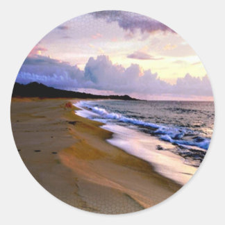ビーチ封筒用シール ラウンドシール