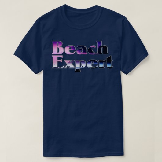 ビーチ専門家 Tシャツ (デザイン正面)