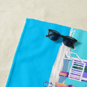 ビーチ小屋のデザイン ビーチタオル (インサイチュ)