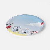 ビーチ小屋の紙皿 ペーパープレート (アングル)