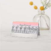 ビーチ小屋の退職パーティープレイスカード プレイスカード (裏面)