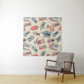 ビーチ小屋パターン タペストリー (インサイチュ)