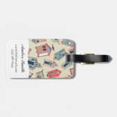 ビーチ小屋パターン ラゲッジタグ (裏面横)