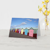 ビーチ小屋 カード (黄色い花)
