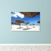 ビーチ小屋 |ブラジル キャンバスプリント (インサイチュ (ウッドフロア))