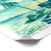 ビーチ小屋 ポスター (角)