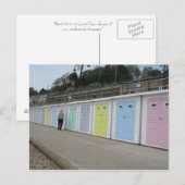 ビーチ小屋 ポストカード (正面/裏面)
