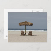 ビーチ小屋 ポストカード (正面/裏面)